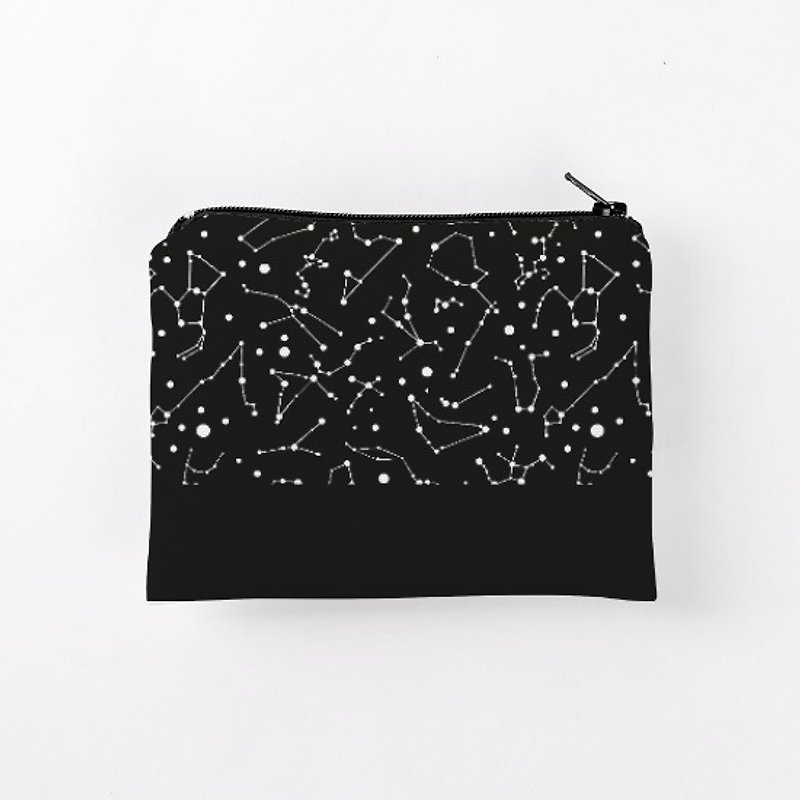星空 星座 Constellation 防水零錢包 - 零錢包/小錢包 - 棉．麻 黑色