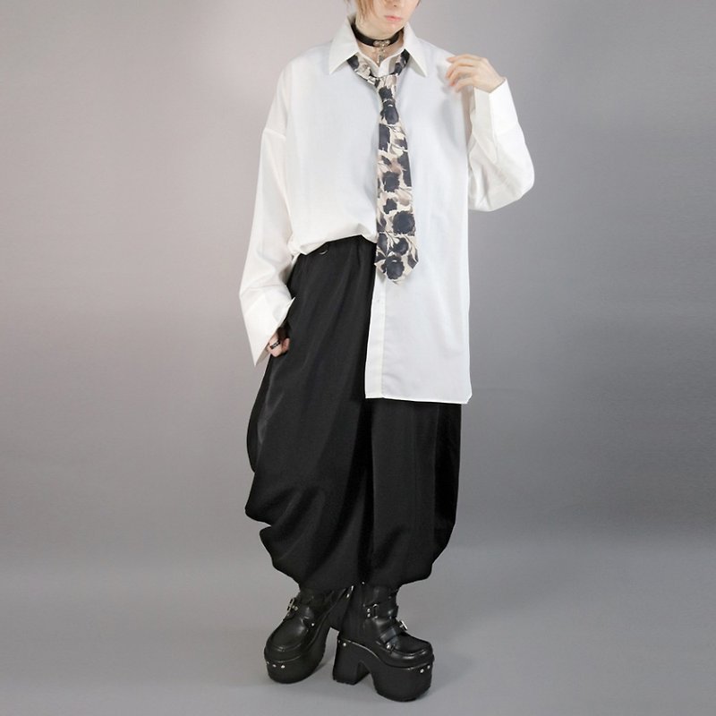 バルーンシルエット・ランタンパンツ japan gothic rock DRT2755 - 闊腳褲/長褲 - 聚酯纖維 黑色