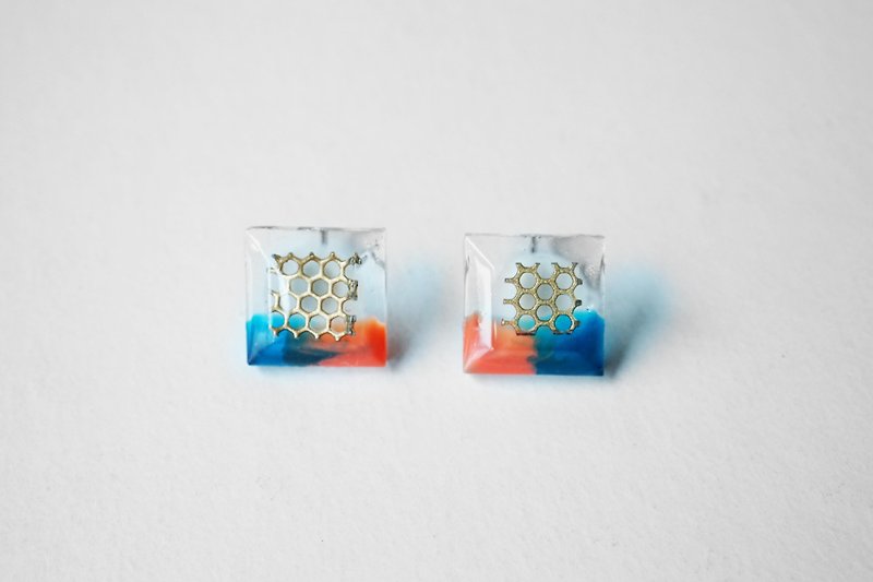 Summer MIX_No.2 - Earrings & Clip-ons - Resin Multicolor