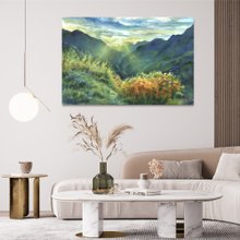 昇る太陽 - 陳無錫アート ジークレー デジタル プリント装飾絵画 フレームレス絵画 リビング ルーム吊り絵画