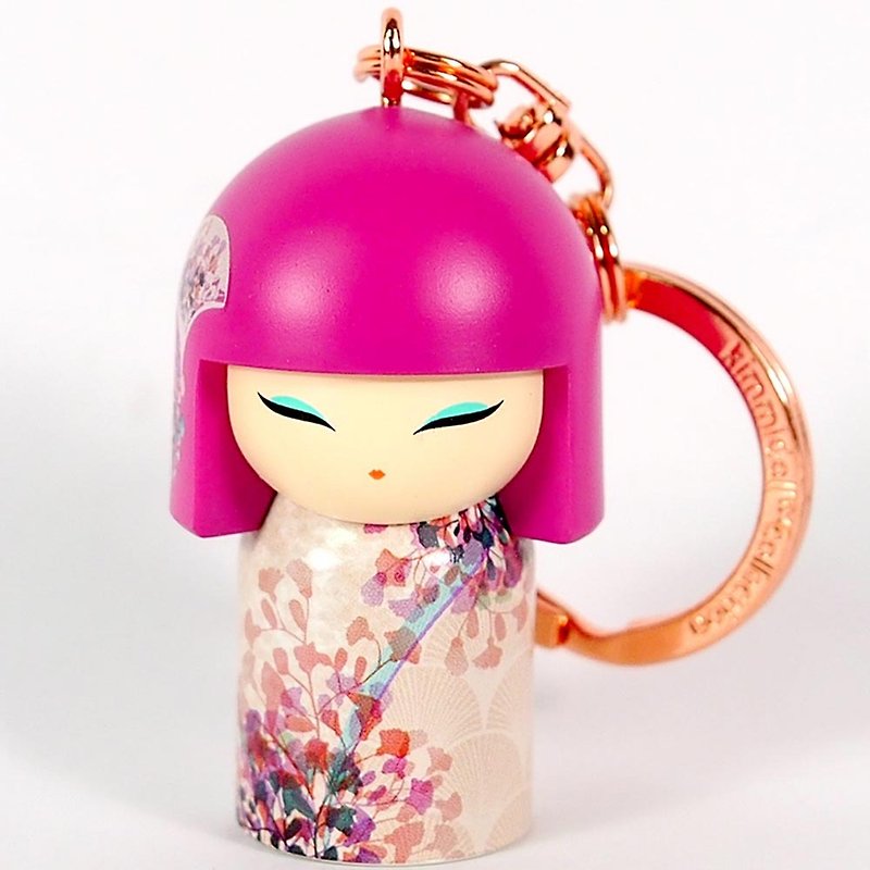 鑰匙圈-Makoto 真心誠意【Kimmidoll 和福娃娃鑰匙圈】 - 鑰匙圈/鑰匙包 - 其他材質 粉紅色