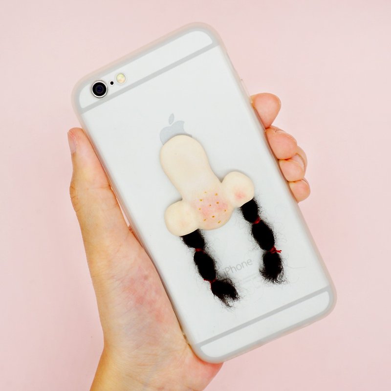MoonMade Do not pull my nose hair - Funny nose series Mobile Shell Iphone X 6 7 8 plus Samsung S 6 7 8 Mother's Day gift Father's Day gift - เคส/ซองมือถือ - ดินเหนียว สีใส