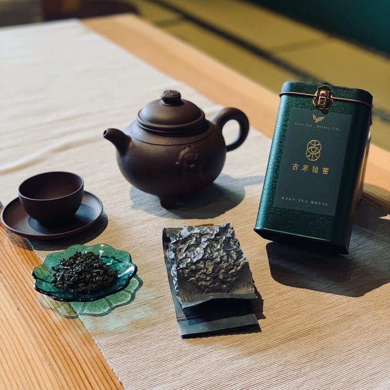 KAKU TEA │父親節限定 森冷梨山烏龍茶 臺灣好茶 經典精緻罐裝 - 茶葉/茶包/水果茶 - 其他材質 綠色