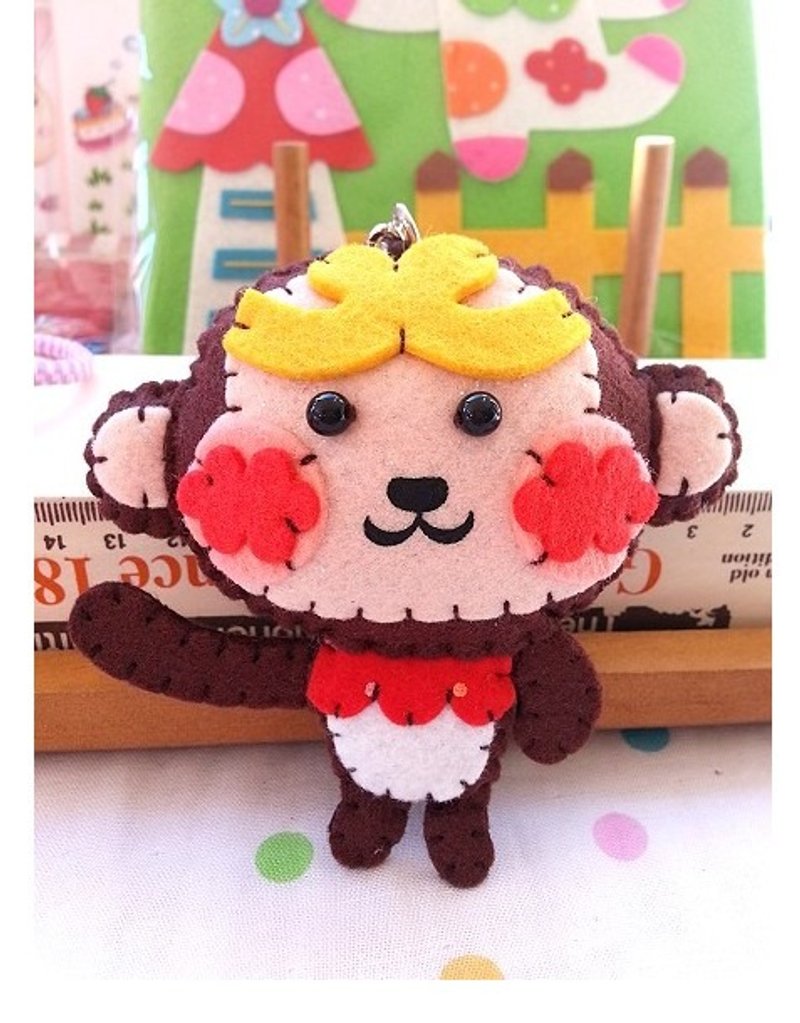 小猴 / 鑰匙圈吊飾 - 鑰匙圈/鑰匙包 - 其他材質 