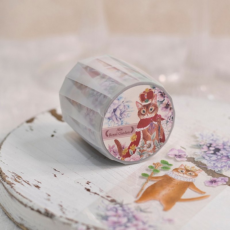 Aby Royal Garden - 5cm Clear PET Masking Tape - Washi Tape - Plastic Brown