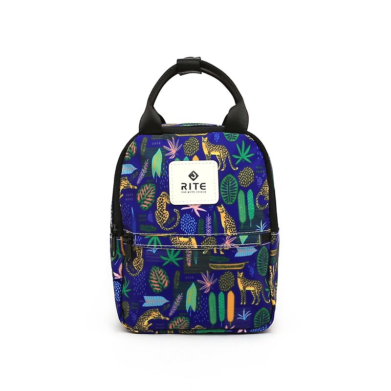 [RITE] V3 dew can be small backpack - Leopard Blue - กระเป๋าเป้สะพายหลัง - วัสดุกันนำ้ หลากหลายสี