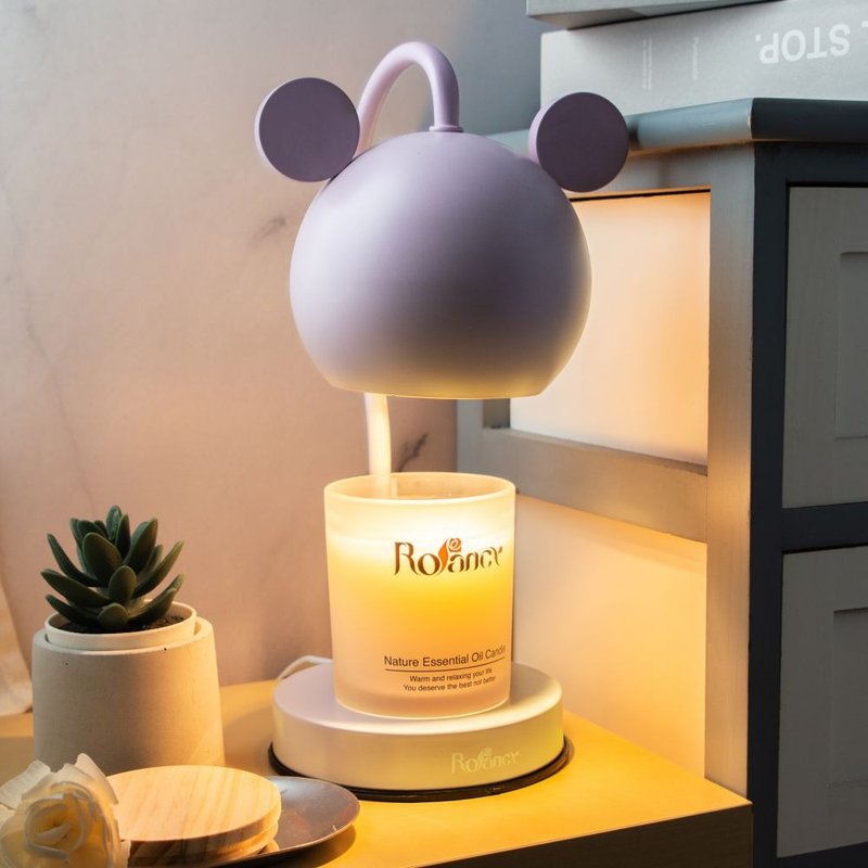 小米奇造型融蠟燈-薰衣紫 - 香氛蠟燭/燭台 - 其他金屬 