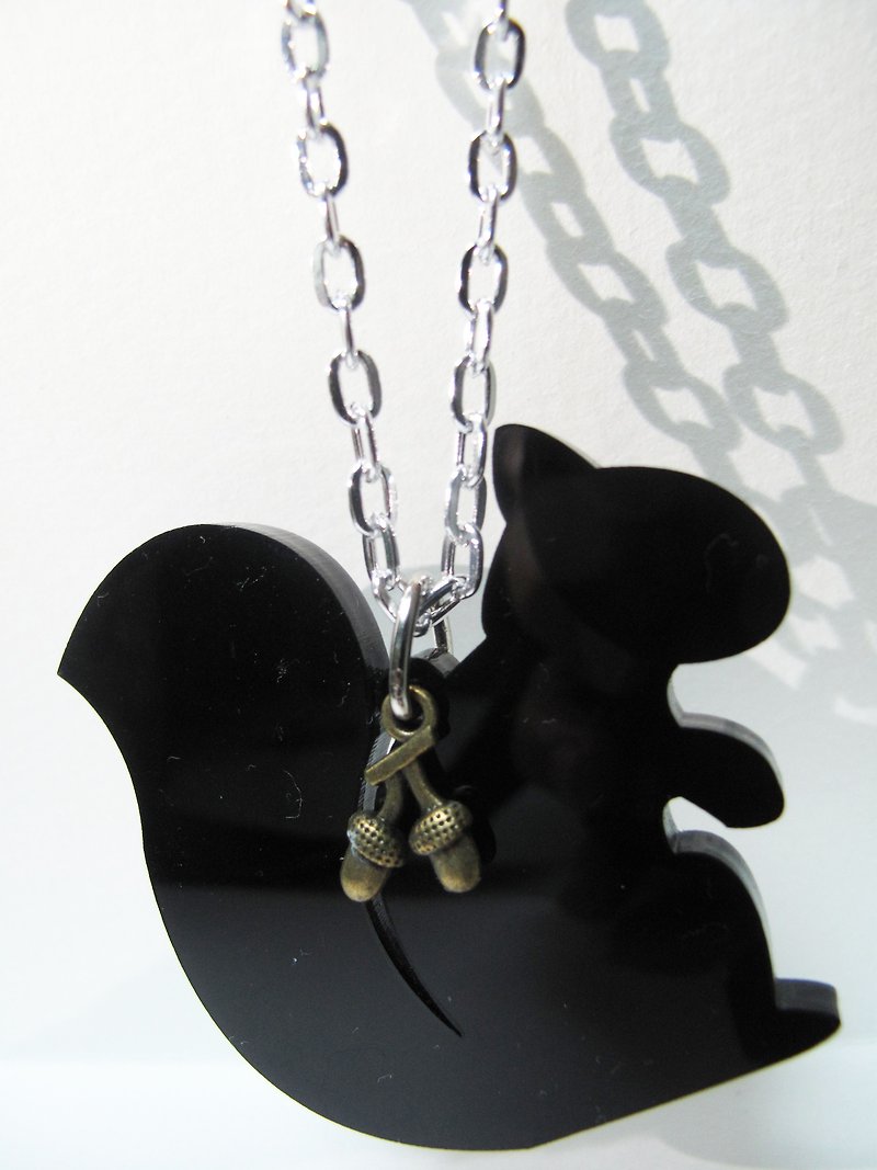 Lectra Duck▲Happy Squirrel▲Necklace/Key Ring - Necklaces - Acrylic Multicolor