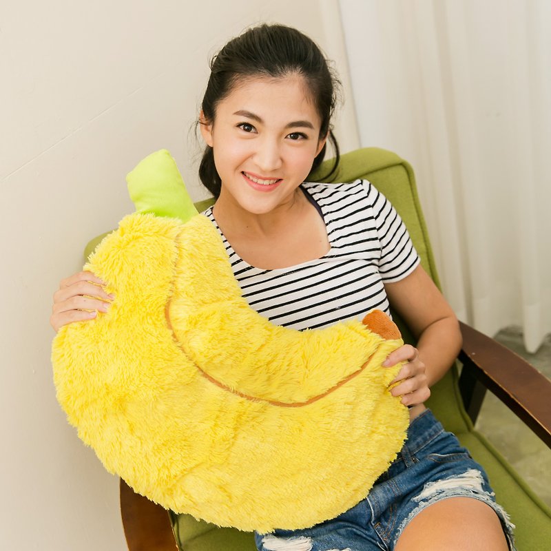 CANDY BEAR Banana Cushion - Pillows & Cushions - Polyester Yellow