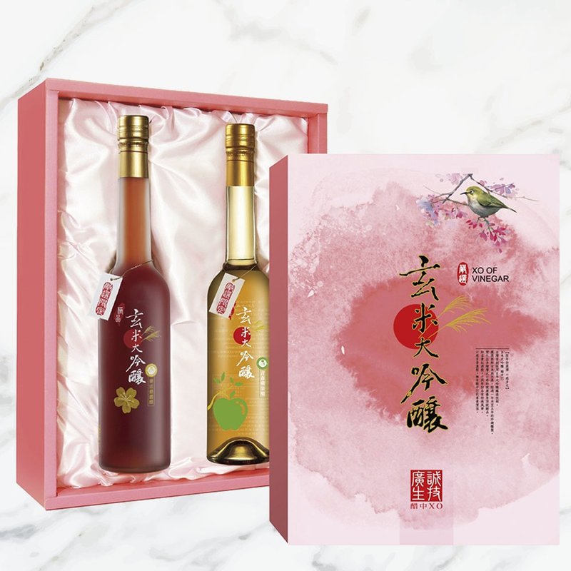 Room Temperature - Mid-Autumn Festival Gift Free Shipping Group [Xuanmi Daiginjo] Pink Diamond Perfect Fruity Gift Box - Fruit Vinegar Two Entry Group - Vinegar & Fruit Vinegar - Other Materials White