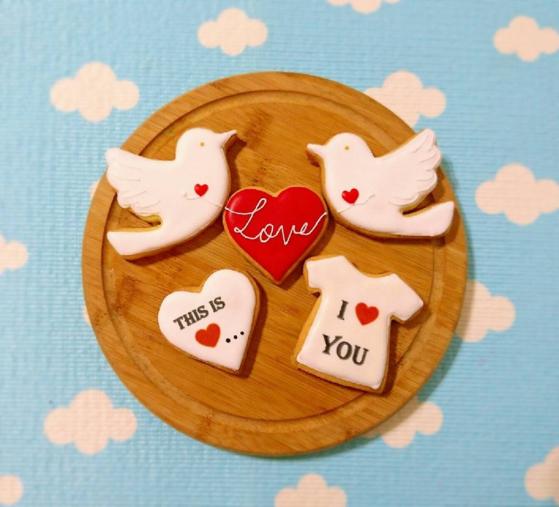 [バレンタイン特別版]これは、手として（5）LOVEバレンタインシュガークッキーIS - クッキー・ビスケット - 食材 