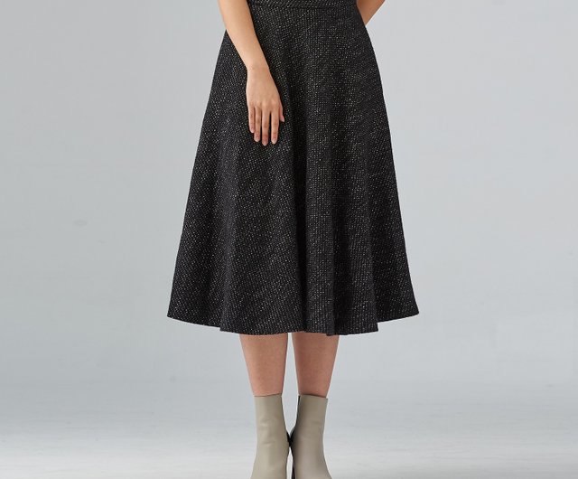 Tweed circle outlet skirt