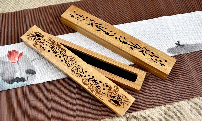 CYPRESS Bamboo Magnetic Incense Box - น้ำหอม - ไม้ไผ่ 