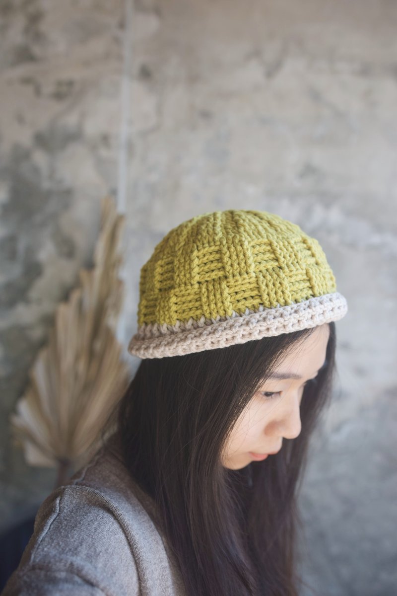 Handmade Knitted hat • Yellow Green | Crochet | available for customization - Hats & Caps - Other Materials Green