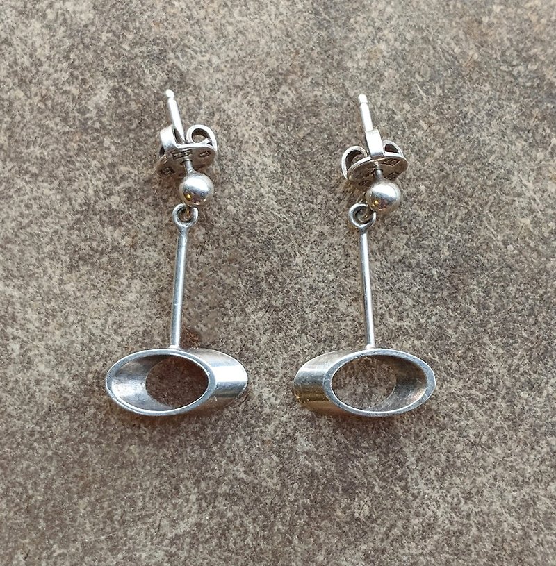 瑞典純銀古董耳環 - 耳環/耳夾 - 其他金屬 