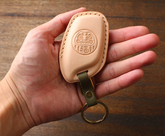 Leather Car Key Protection Bag Car Key Holder Keychain Ring Case Fit for MG  Auto