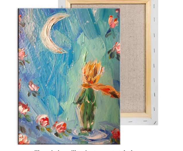 油絵 絵画 原画『星の王子さま』 油絵 絵画 原画 『星の王子さま』の通販 by えびな｜ラクマ
