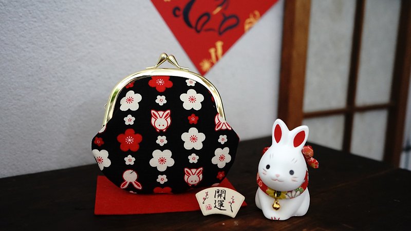 Japanese Royal Rabbit and Plum Sauce Toon Bun|Koujin Bun| - Wallets - Cotton & Hemp 