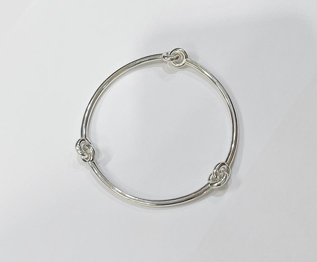 Tripartite sterling silver bracelet - Shop Strelitzia Accessories