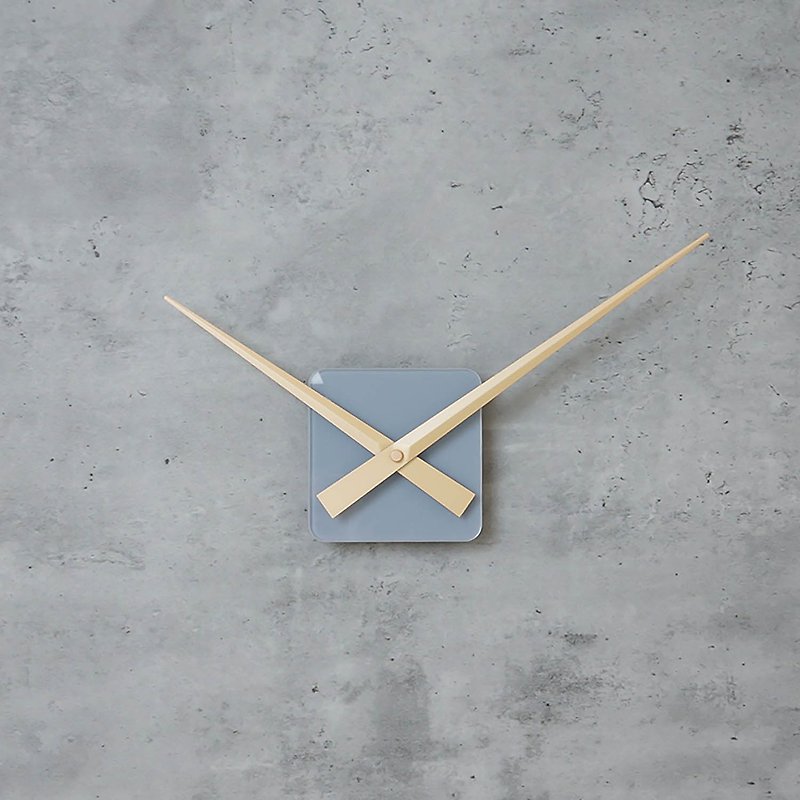 LOO DIY Wall Clock . Gray | Brass - Clocks - Acrylic Gray