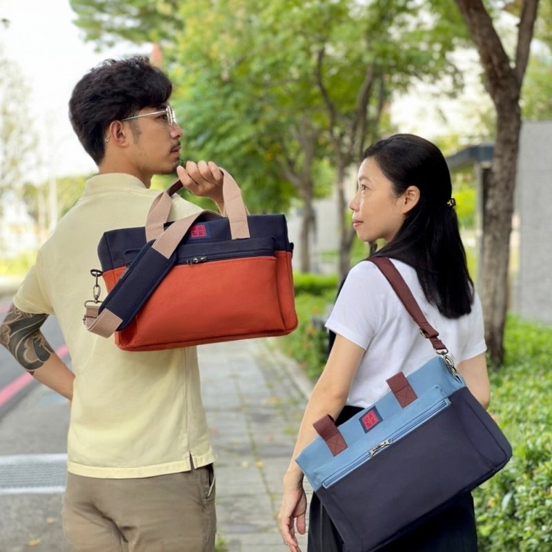 預購款/S-busy 手提/斜背兩用包 公事包 書包 帆布包 - 側背包/斜背包 - 棉．麻 