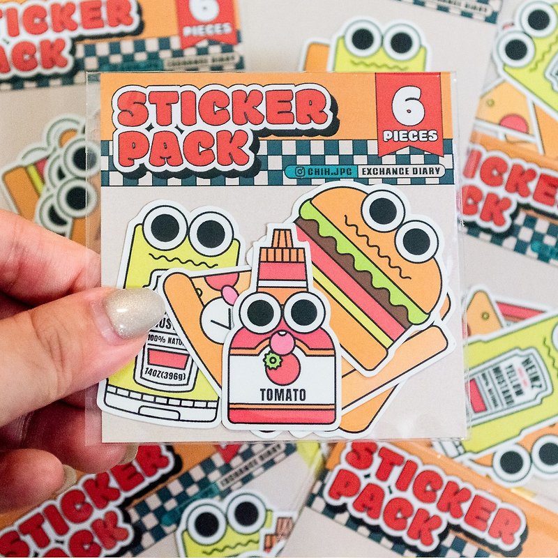 Stickers | Sticker Packs | Flavor Museum Series | 6 styles in one package - Stickers - Paper 