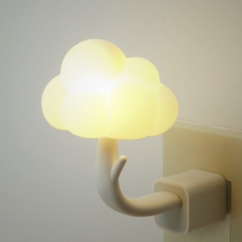 Vacii DeLight雲朵USB情境燈/夜燈/床頭燈-暖白色 - 燈具/燈飾 - 矽膠 白色