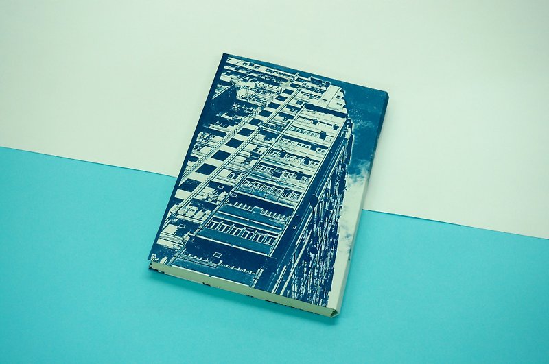 ミラーリフレクション香港の高層ビル、ツインタワー、8階、ジョーダンハンドメイドノートブックノスタルジア - ノート・手帳 - 紙 