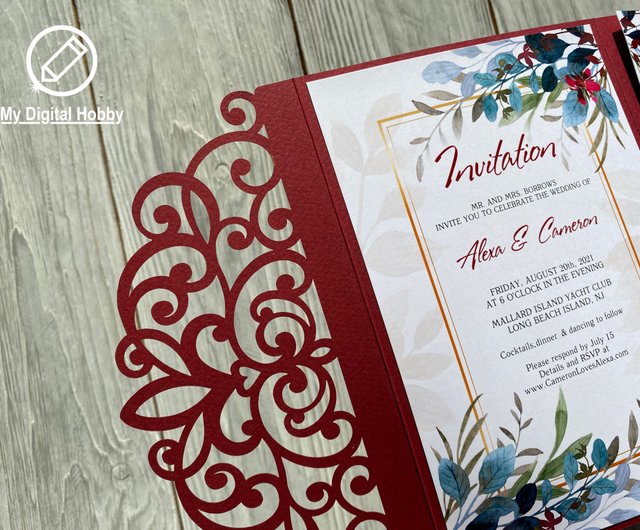 Cricut hotsell invitation sleeve