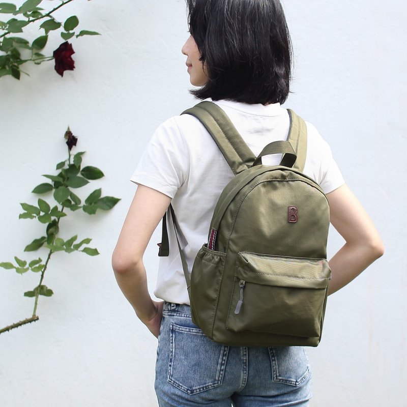 Small size-Calypso 2 in 1 backpack-army_105421 - กระเป๋าเป้สะพายหลัง - วัสดุกันนำ้ สีเขียว