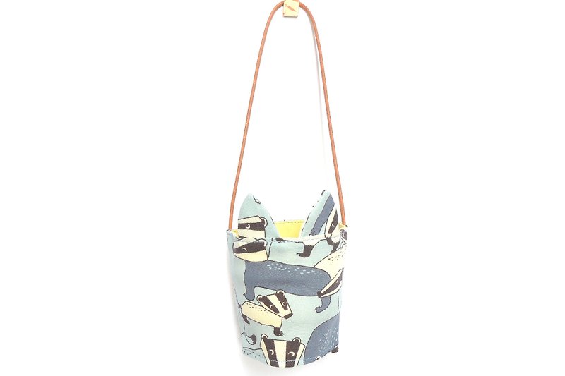 Rabbit Ears Eco Cup Set-Civet - ถุงใส่กระติกนำ้ - ผ้าฝ้าย/ผ้าลินิน สีน้ำเงิน