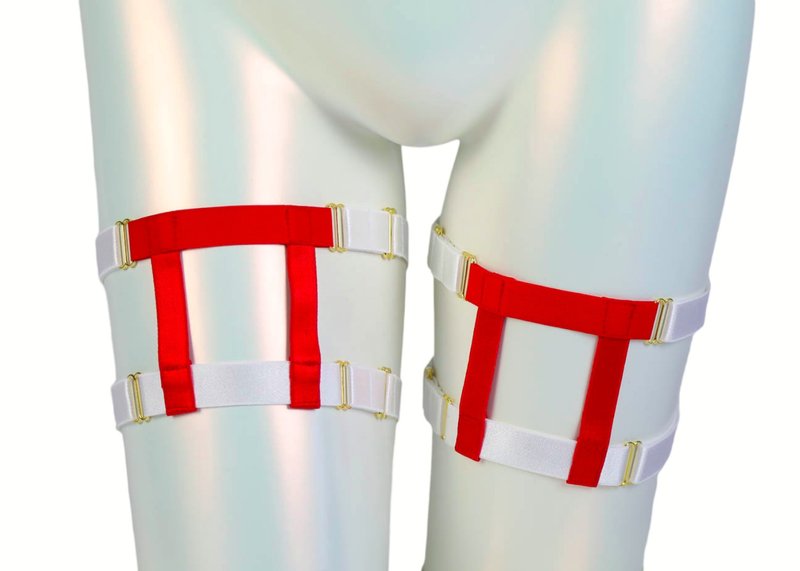 Inari Garters white and red - Other - Other Materials White