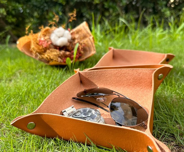 本革レザートレイ 無料名入れ可 / レザートレイ / クリスマスギフト