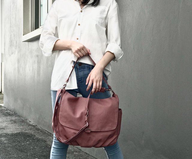 Japan made canvas Water resistant Travel Messenger bag in