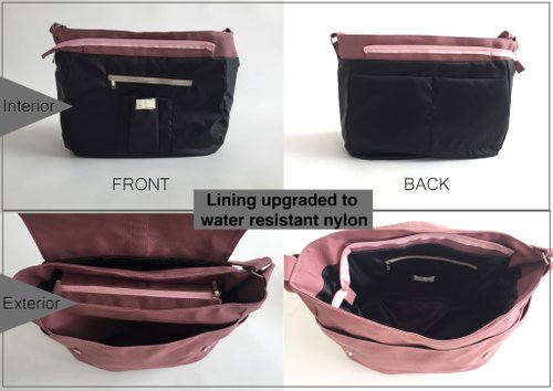 Japan made canvas Water resistant Travel Messenger bag in