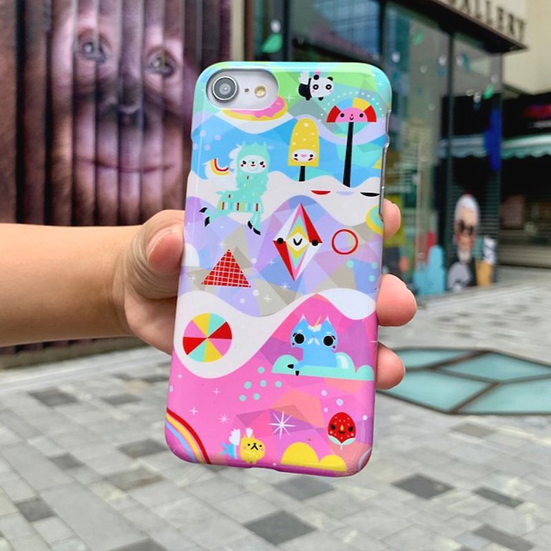 iPhone SE2/8/7 Case Magic Alpaca Wonderland Crowed Teeth Design - Phone Cases - Plastic Multicolor