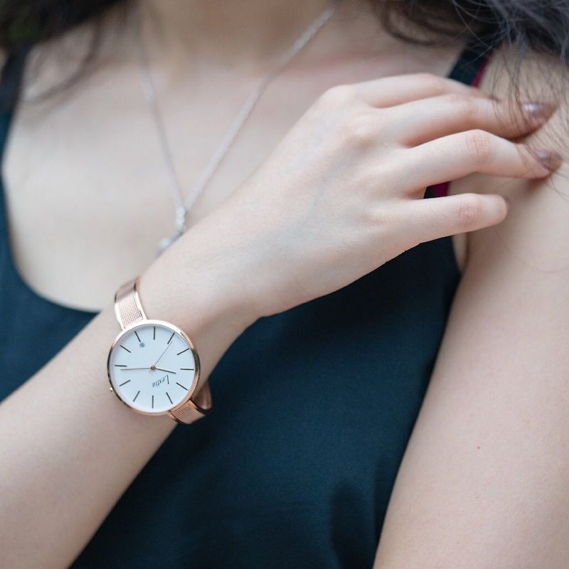 City 36mm腕錶 - 玫瑰金色錶帶 - 女錶 - 其他金屬 多色