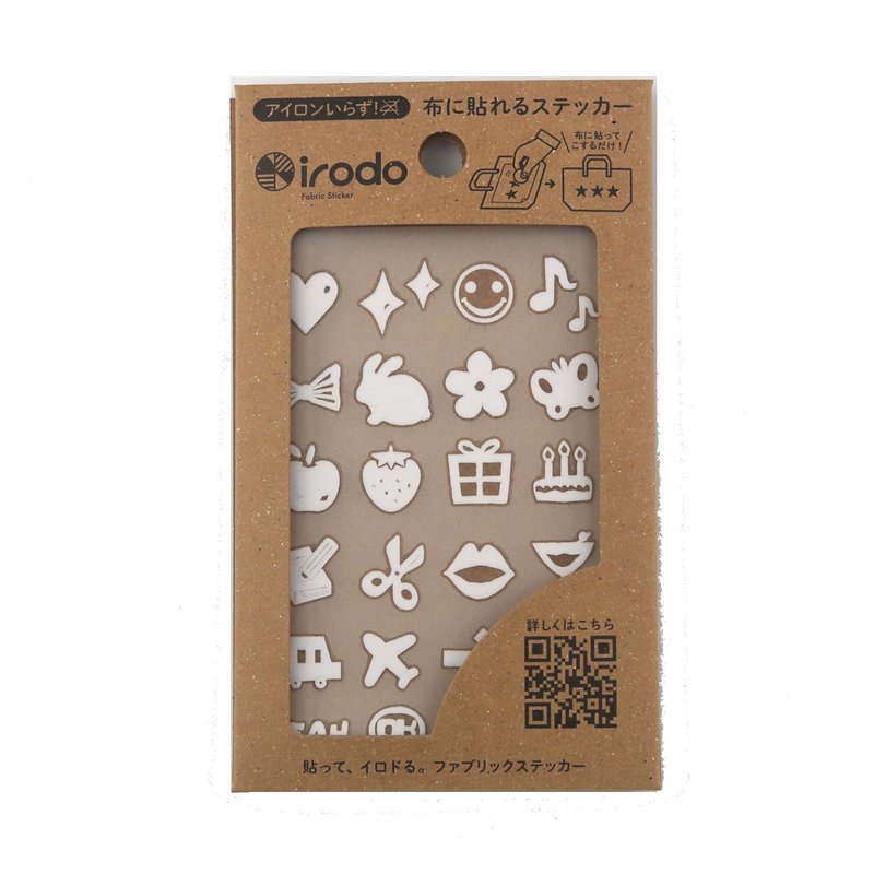 [irodo] Icon 1 WH (non-iron fabric transfer sticker) - สติกเกอร์ - วัสดุอื่นๆ หลากหลายสี