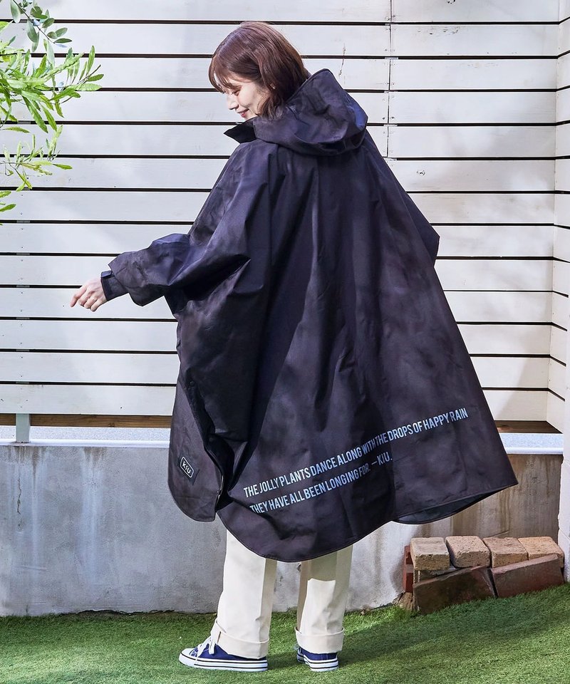 [Popular Pre-order] KiU Poncho Raincoat Type A (4 Colors) K163 Simple Plain Color - Umbrellas & Rain Gear - Polyester Multicolor