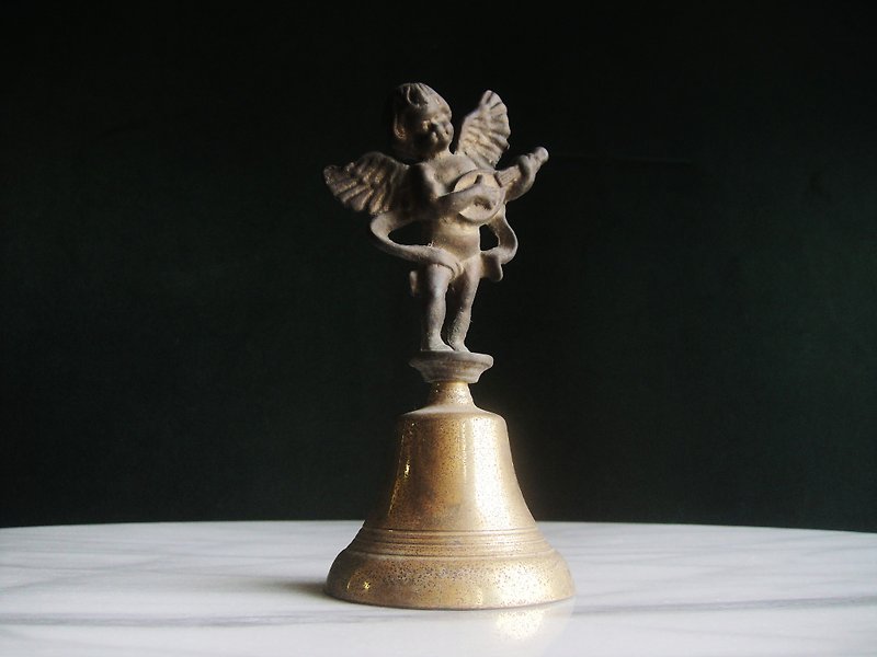 [OLD-TIME] Early second-hand European copper angel handbell - ของวางตกแต่ง - วัสดุอื่นๆ 