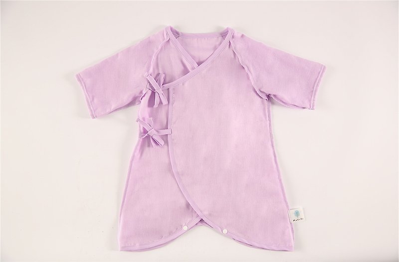 MARURU Colorful gauze cloth made in Japan-wisteria 50-60/60-70cm - Onesies - Cotton & Hemp Purple