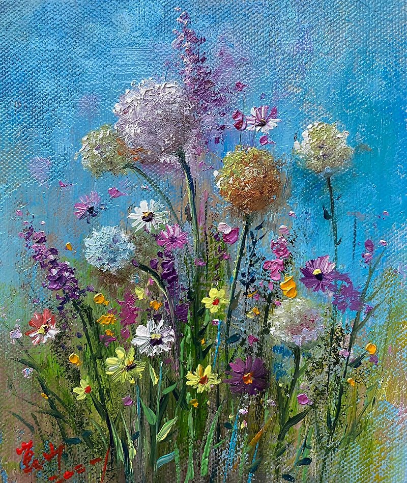 Oil Painting Flowers - Items for Display - Other Materials 