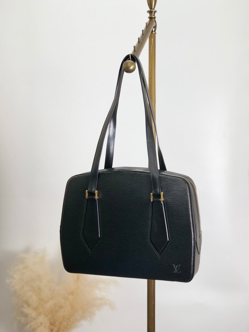 【 日本直送　名牌中古包 】LOUIS VUITTON ルイヴィトン ヴォルテール エピ ハンドバッグ ブラック レザー M52432 オールド 4mmc8r - 手提包/手提袋 - 真皮 黑色