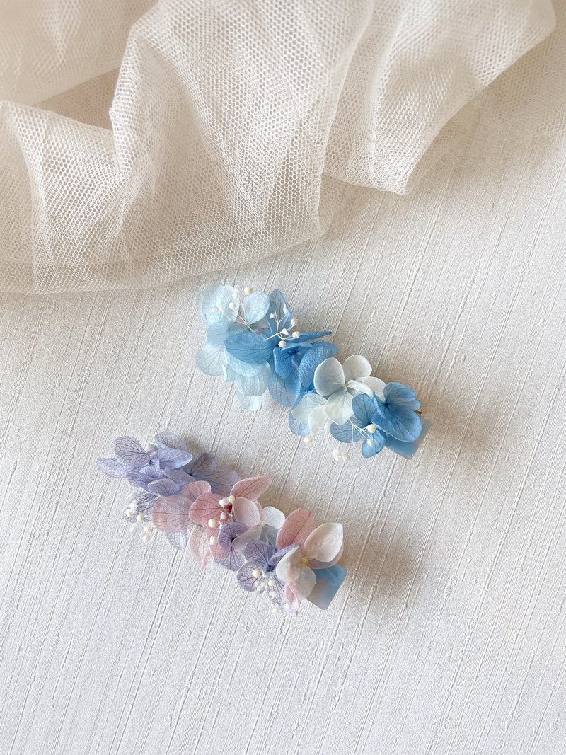 Immortal Flower Hairpin/Accessories/Hydrangea Hairpin/Bridesmaid/Wedding Items/House Visiting Ceremony - Hair Accessories - Plants & Flowers 