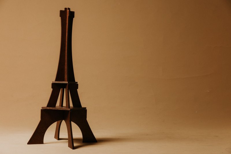 ipas Tower of Hope Paris Romance Paris / Eiffel Tower / Installation Art / Decoration / Furniture - ของวางตกแต่ง - ไม้ สีนำ้ตาล