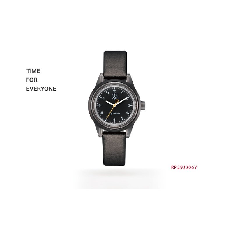 Q&Q SmileSolar Cashmere Series Solar Watch-Calm Black Small/30mm - Men's & Unisex Watches - Silicone Black