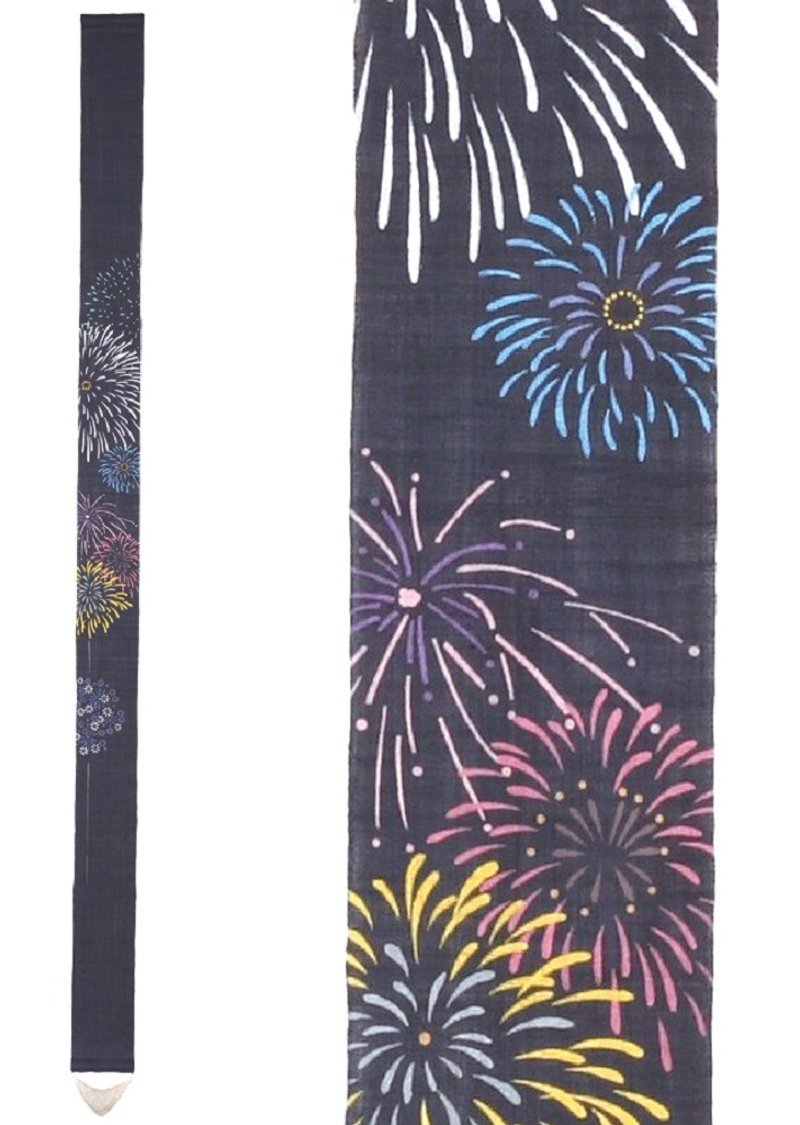 京都手繪細亞麻吊飾-花火 - 裝飾/擺設  - 棉．麻 