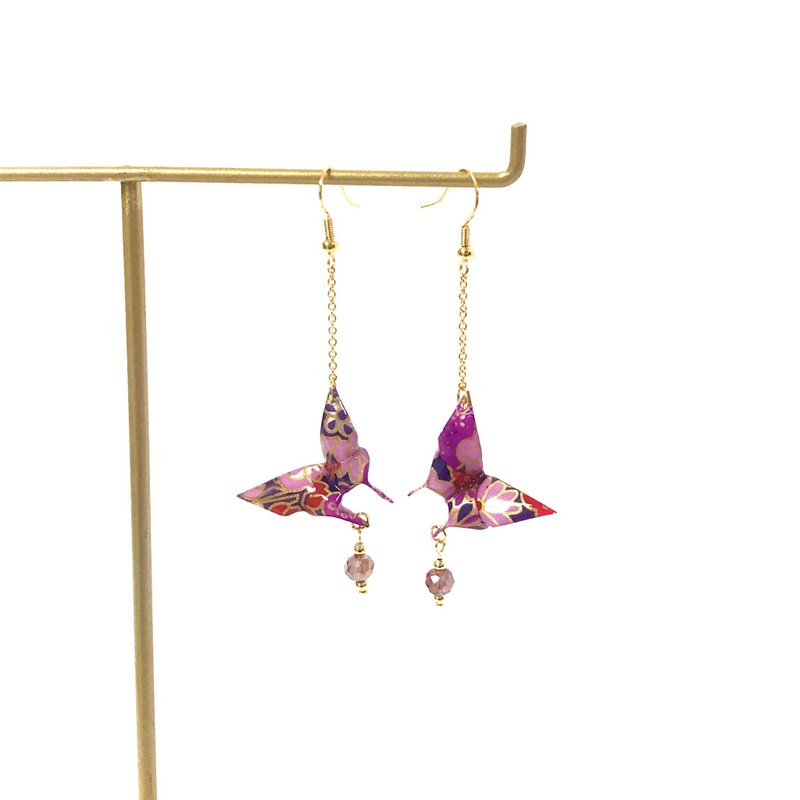 [SGS Inspection Passed] Japanese Origami Series Earrings-Butterfly Style (Limited Color) - Earrings & Clip-ons - Paper Multicolor