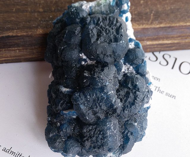 蛍石 内モンゴル産 ブルーベリー石天然鉱石 - ショップ alice