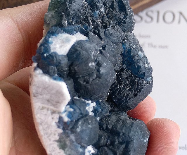 【美透過！】ブルーベリーフローライト　内モンゴル　蛍石 蛍石 内モンゴル産 ブルーベリー石天然鉱石 - ショップ alice